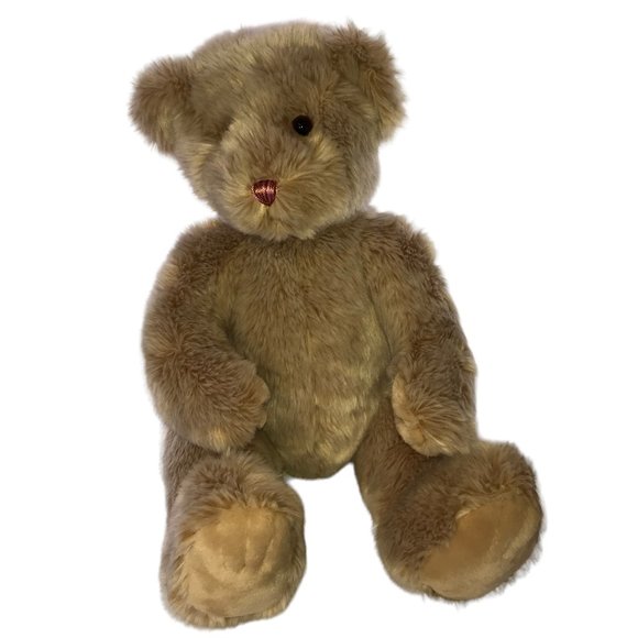 Large Teddy Bear - Golden Brown FAO Schwarz Teddy Bear, Large Light Golden Brown, Classic Plush Stuffed Animal